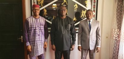 Le ministre des Sports du Niger Adamou Sékou Doro reçoit une délégation de la CEDEAO dans le cadre de la 12ème édition du tournoi de lutte africaine de la CEDEAO (TOLAC)