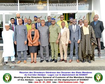 Diretores Gerais das Alfândegas dos Estados membros do Corredor Abidjan-Lagos reúnem-se para discutir a implementação do SIGMAT