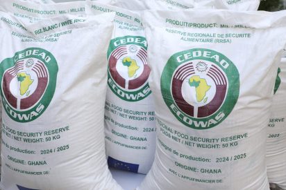 Supporting National Response Plans: ECOWAS Donates 500 Tonnes of Cereals to the Republic of Ghana