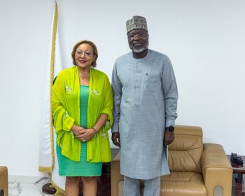 The President of the ECOWAS Commission, H.E. Dr Omar Alieu TOURAY, receives the Ambassador of the Republic of Cuba to Nigeria, H.E. Miriam Morales Palmero