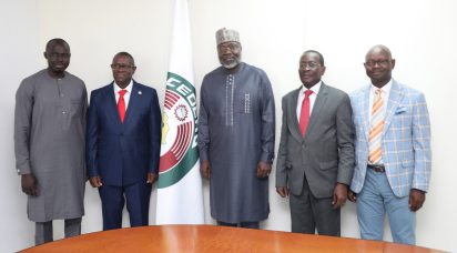 President of ECOWAS Commission, H.E. Omar Alieu TOURAY receives the  new leadership of the ECOWAS Court of Justice