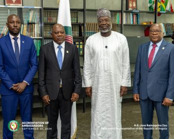 H.E. Dr Omar Alieu Touray, President of the ECOWAS Commission receives letters of accreditation of twelve (12) new Ambassadors