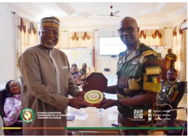 VISIT OF THE PRESIDENT ECOWAS COMMISSION TO ECOMIG FORCE HEADQUARTERS